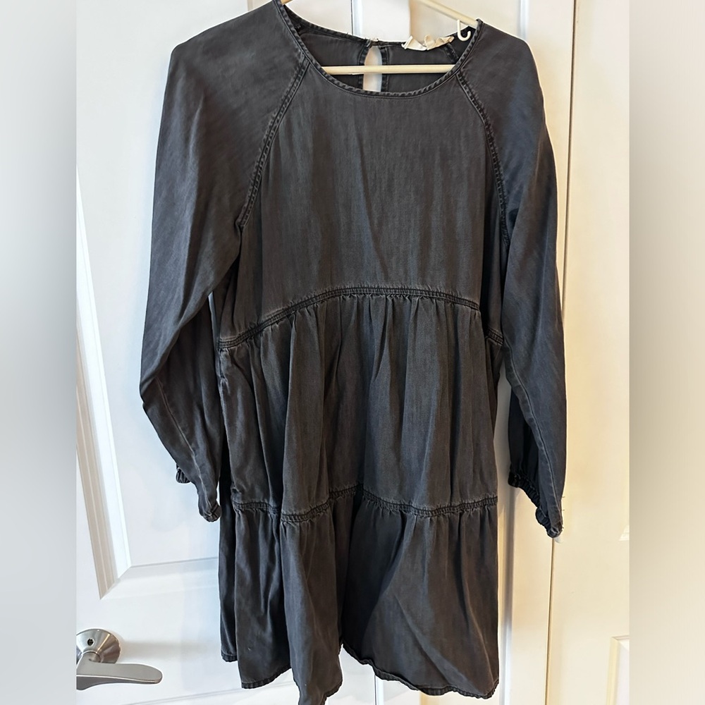 Madewell Black denim dress